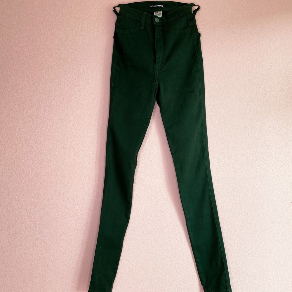 Green Skinny Jeans